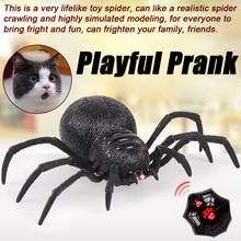 Remote Control Spider Scary Wolf Spider Robot Realistic Novelty Prank Toys Kids Funny Prank Trick Practical Joke