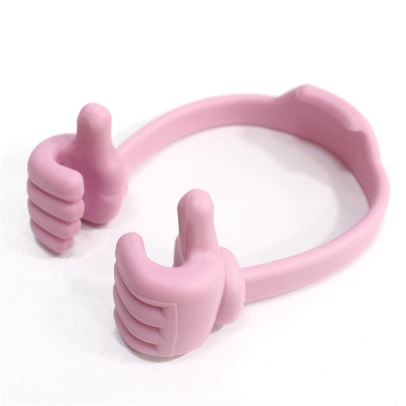 Mobile Phone Holder Thumbs Modeling Phone Stand Bracket Holder Mount for IPhone6 6S 5S for Samsung Tablets: Pink