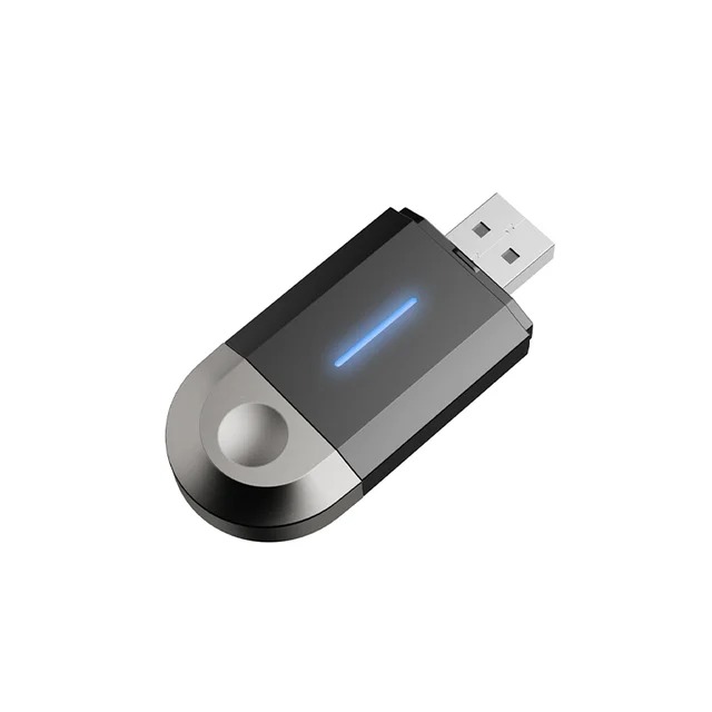 2 in 1 Wireless Carplay Adapter for Android iPhone Mini Box Double Head USB/Type-C Wired to Wireless Android Auto Adapter: GRAY