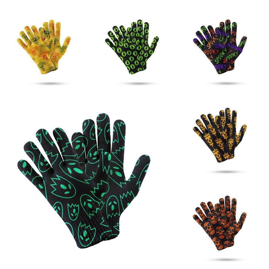 Grappig patroon handschoen voor de winter touchscreen unisex antislip want jeugd ski koude bescherming sport handschoenen