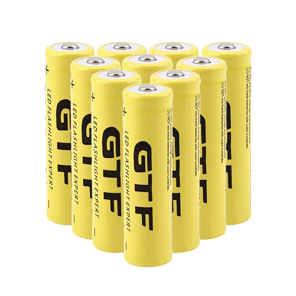 10 Pack GTF-18650 9900 mAh Oplaadbare lithium batterij voor Zaklamp Zaklamp Speelgoed 18650 Batterij Oplaadbare Batterij
