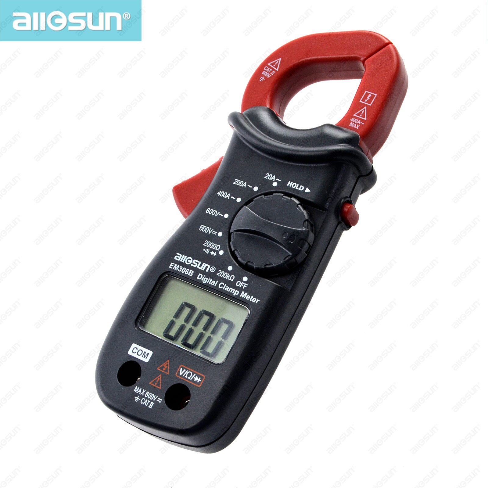 all-sun EM306B Digital Clamp Multimeter AC/DC current Meter Continuity Test With Buzzer Electronic Tester Ammeter Voltmeter
