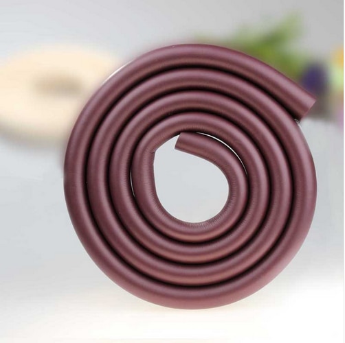 Child Safety Corner Guards 2m Baby bumper strip Baby Corner protector Table Edge Corner Cushion Strip with 3M Adhesives U type: Auburn