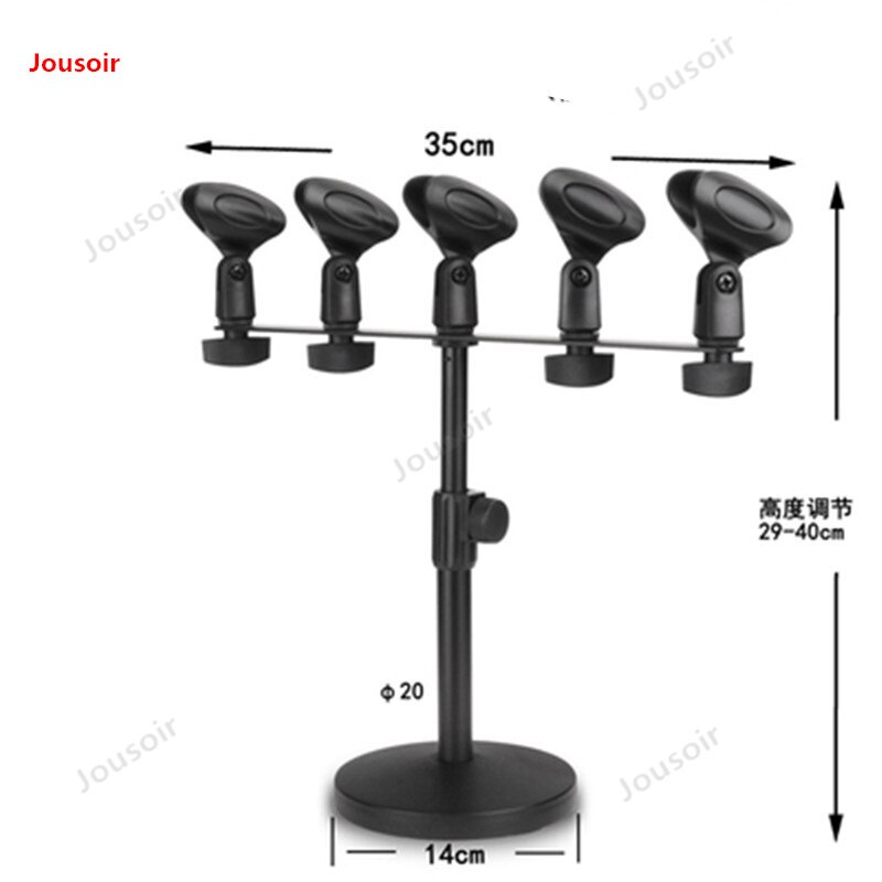 Quatre pied de micro double tête pied de micro micro chuck microphone de bureau support CD50 T03