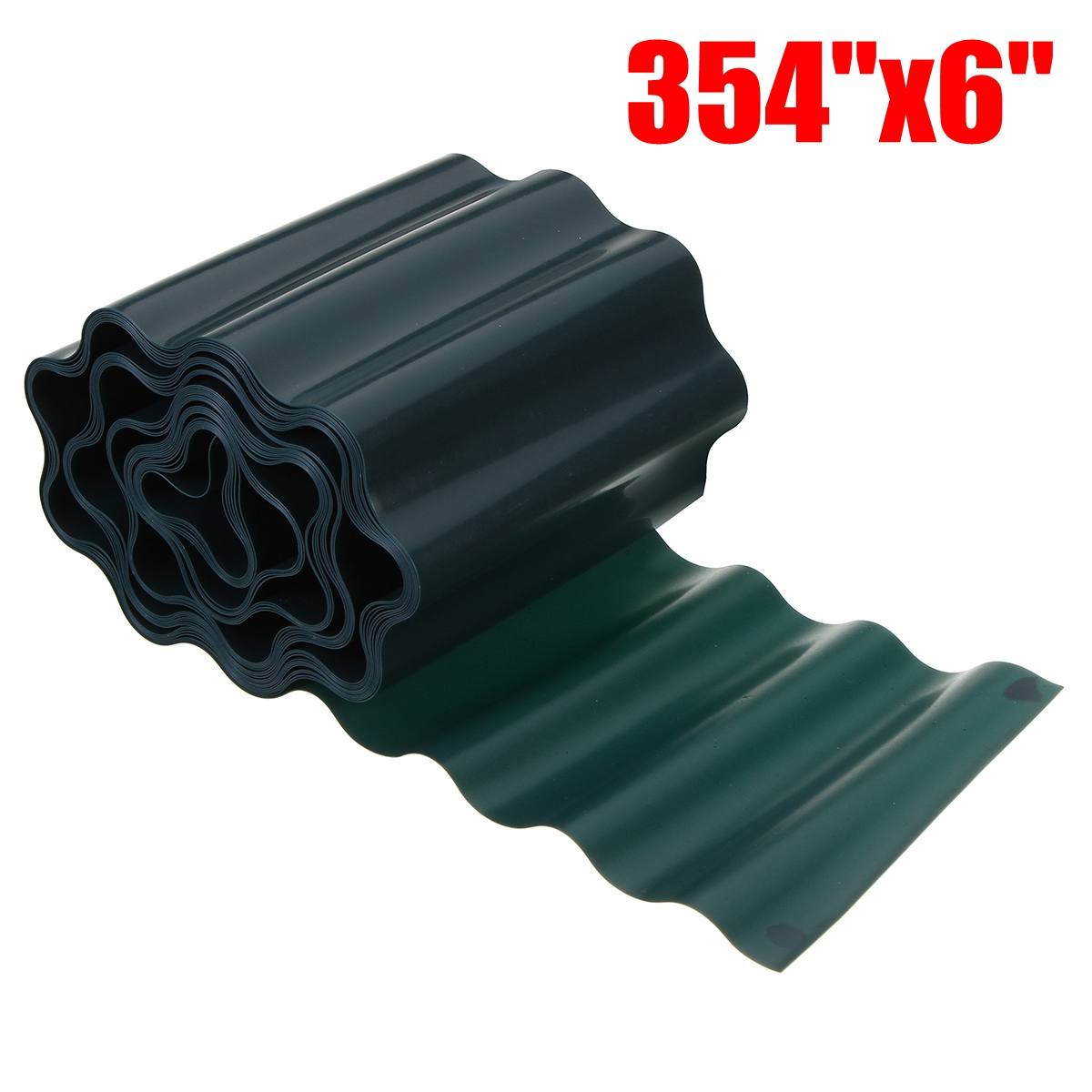 DIY Garden Decorative Lawn Edging 4''/6''/8'' Green Plastic Lawn Edging Decorative Fence Path Border Plant Beds: 15cmX9m