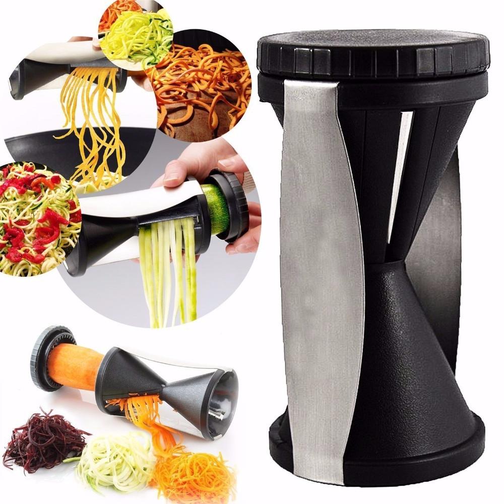 Máquina para hacer Espagueti de calabacín, el mejor Spiraler, fideos, Zoodler, Fettuccine, Pasta, rebanadora de mano