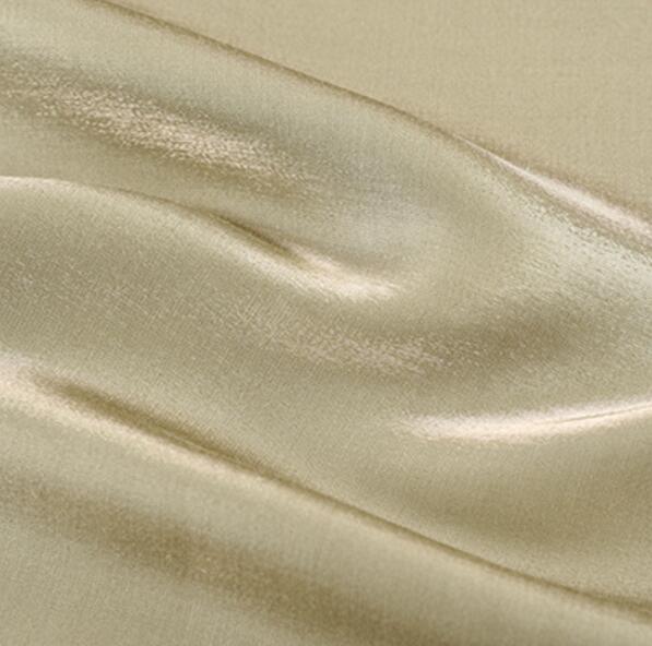 Silky rayon zomer dunne stof licht zacht ademend parel glans DIY stof: Abrikoos