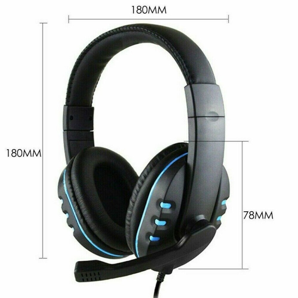 Gaming headset för xbox one  ps4 nintendo switch pc mac 3.5mm gamer hörlurar med mikrofon stereo brusisolering hörlurar