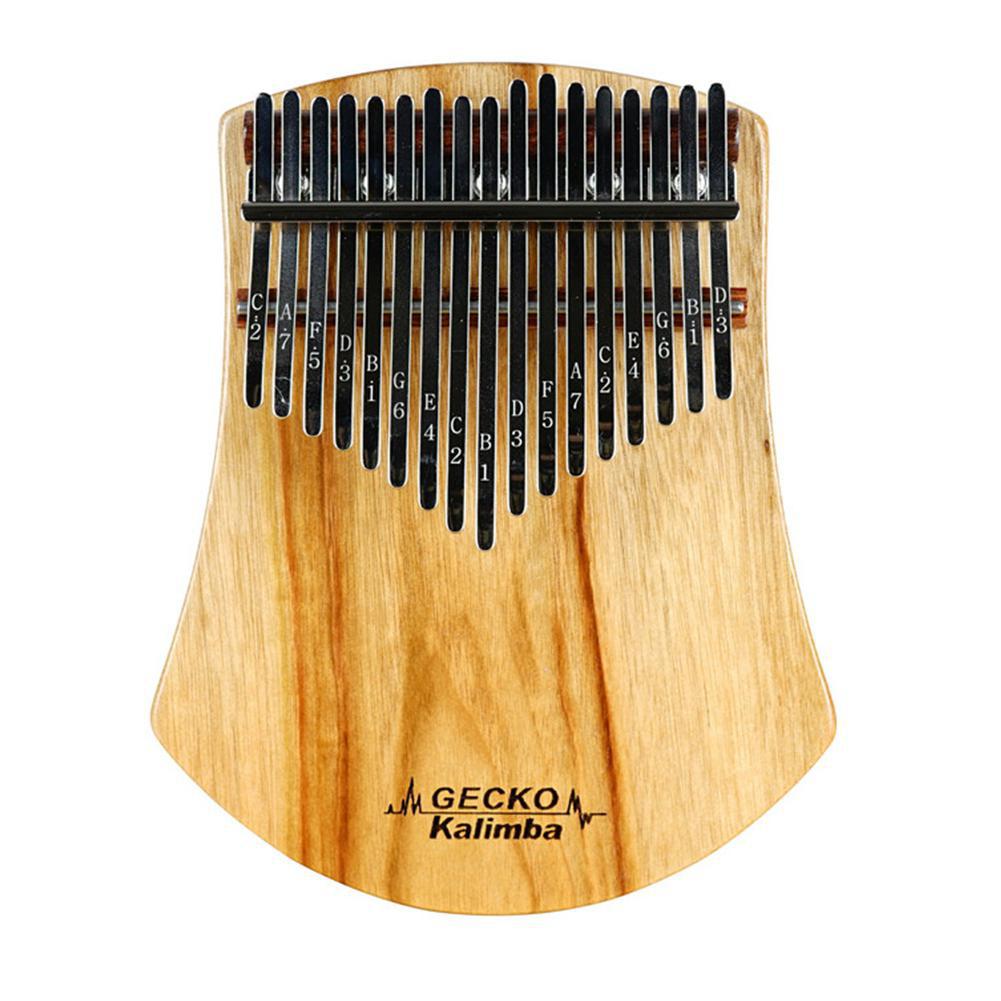 Gecko 17 Toetsen Kalimba Afrikaanse Kamfer Hout Duim Piano Vinger Mbira Sanza Kalimba Toetsenbord Muziekinstrument Met Tuning Hamer: Default Title