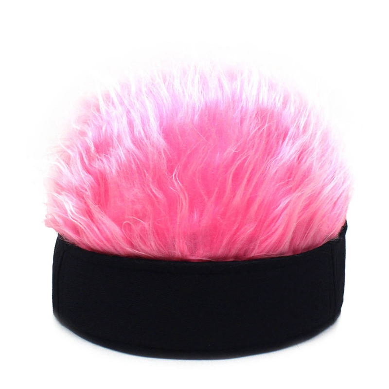 Gorra de béisbol con pelos con púas, peluca, sombrero de béisbol con pelucas con púas, sombrilla concisa informal para hombres y mujeres, visera ajustable, 2022: Azul lago