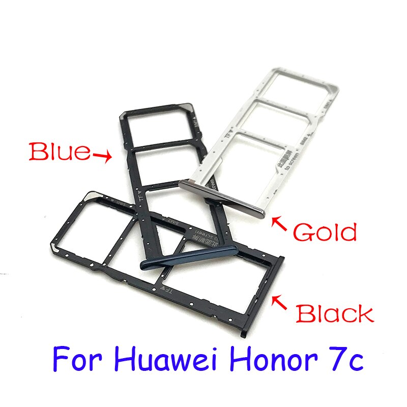 For Huawei Honor 7A 7C P Smart SIM Card Tray Slot Holder Adapter Accessories