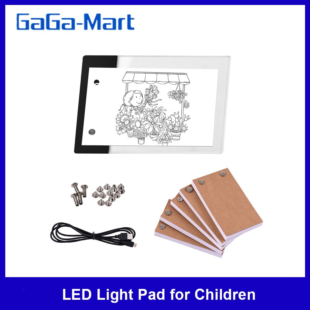 Super Mini LED Light Pad Ultra-thin Light Box USB Powered Dimmable Brightness Artcraft Tracer for Children Adults Drawing