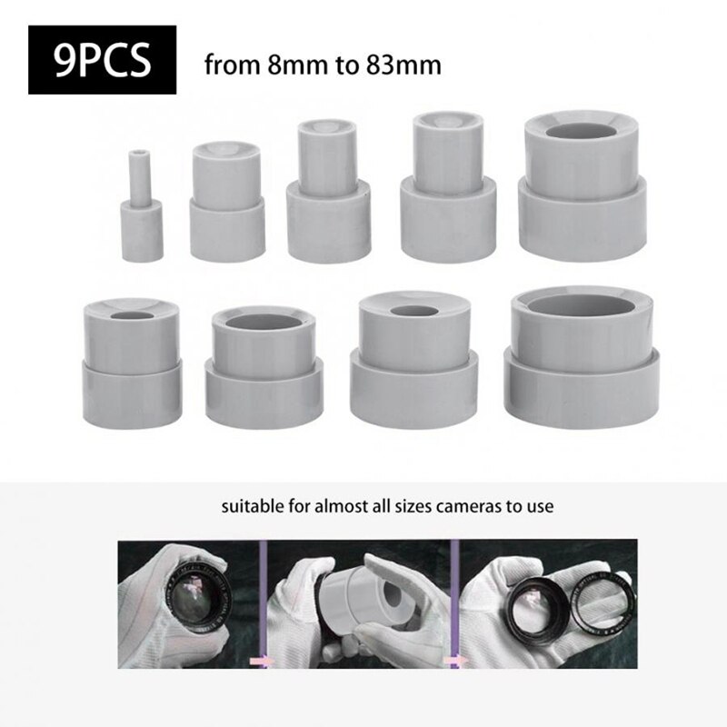 9pcs Professional Camera Lens Repair Tool 8 83mm Rubber Accessory Camcorder Lens Calibration Tool Universal Aperture Repair Tool Repair Supplies - View #3