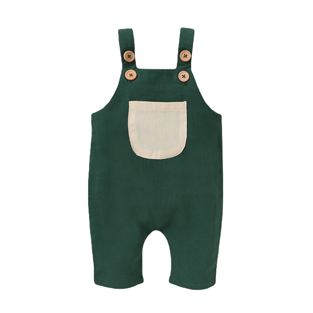 Baby Mädchen Elastische Hosenträger Hosen Kleinkind Baumwolle Overall Hosen freundlicher Einfarbig Hosen freundlicher Kleidung: Grün / 100