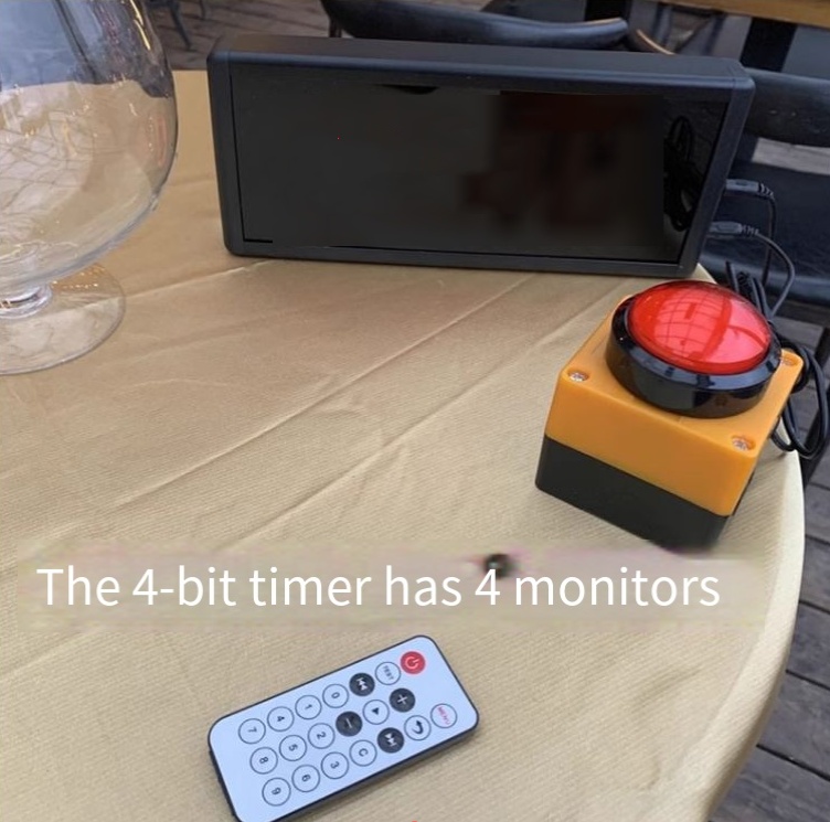 Race timer countdown digital display stopwatch counter 2.3 inch 4 bit voice device remote control