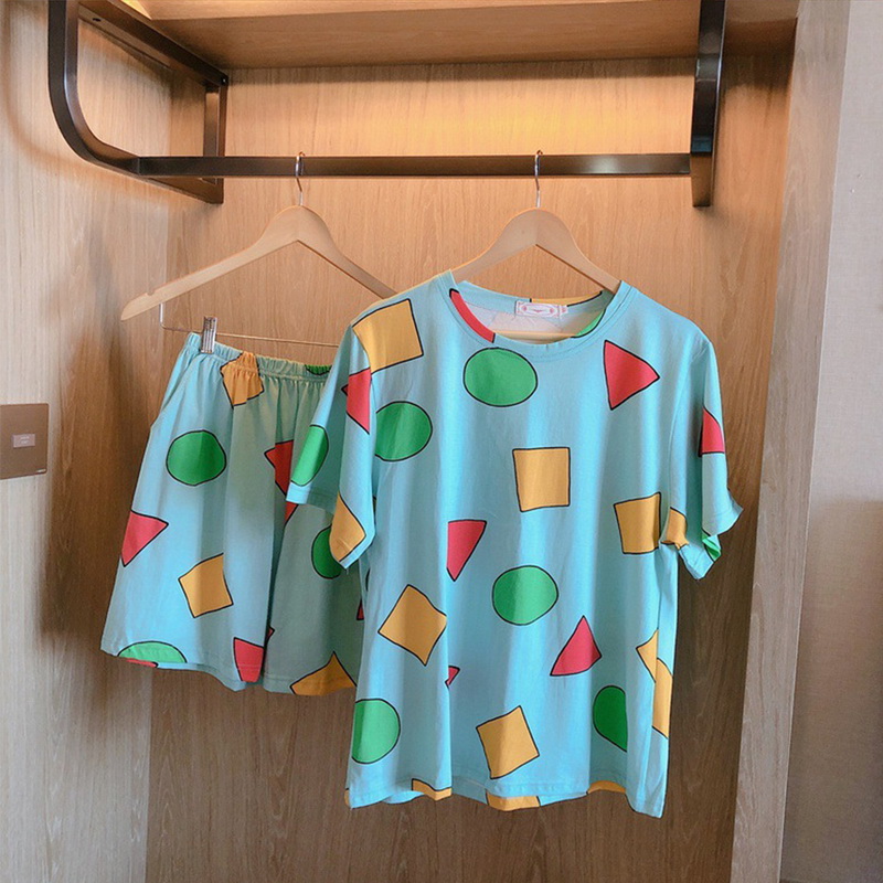 Conjunto de Pijama de verano para mujer, ropa de dormir con pantalones cortos,: Color 2 / XXL
