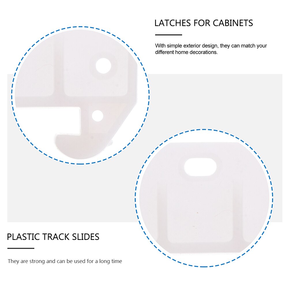 20pcs Drawer Guide Drawer Track Guide Durable Nice Good Light Plastic Guide Track Guide Guide for Home