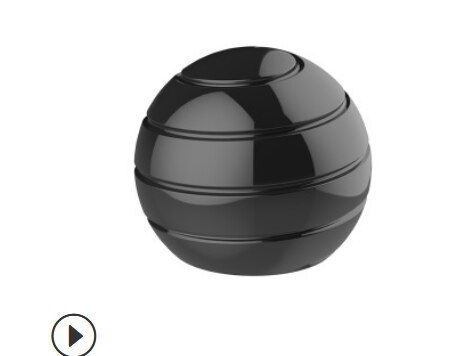 Volledige Decompressie Gyroscoop Speelgoed Desktop Draaiende Bal Overdracht Hand Turn Metalen Decompressie Speelgoed Kids: black