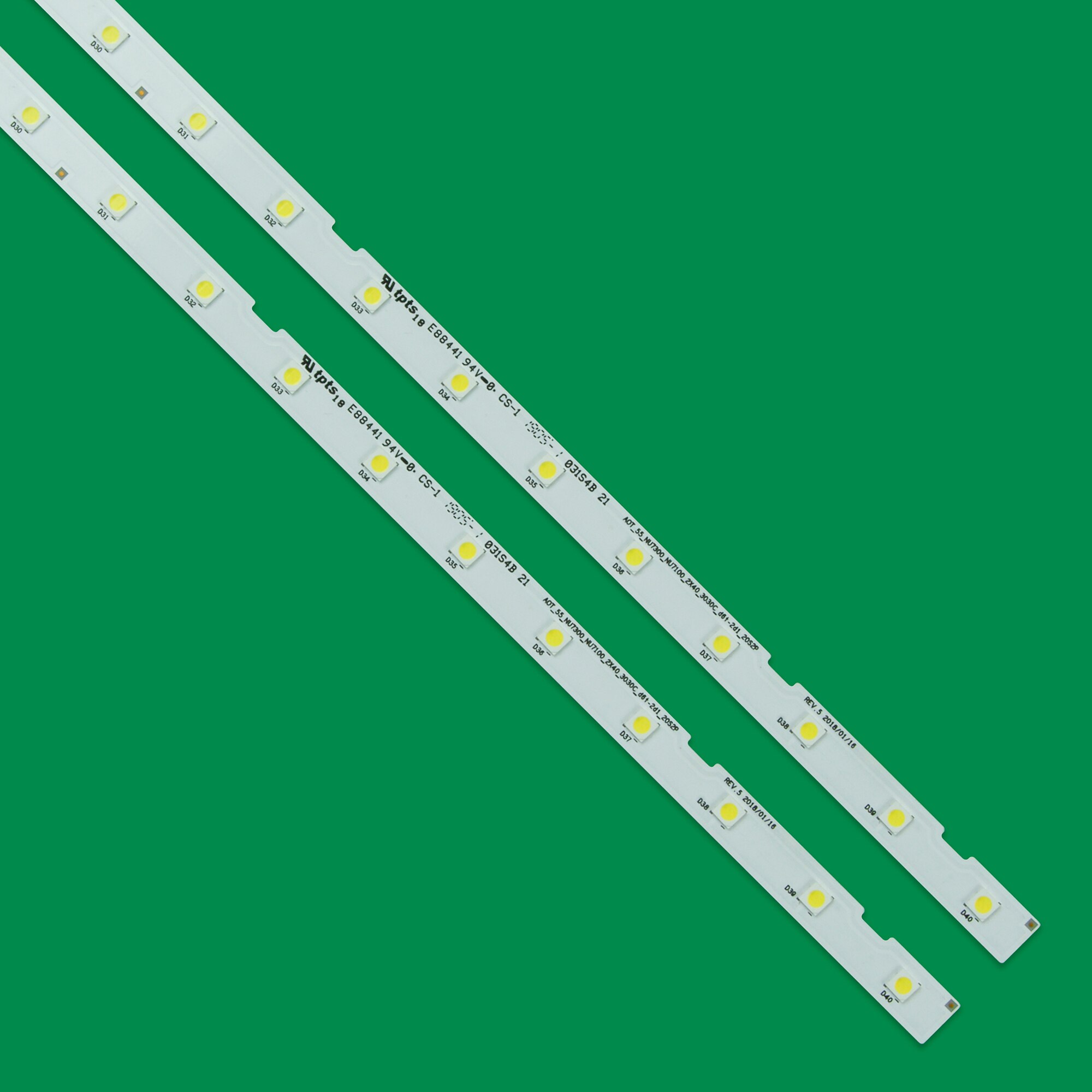 2 PCS 40LED LED Backlight strip for Samusng UE55NU6900 UN55NU7300F UE55NU7105 UE55NU7172 BN96-45913A STS550AU9 UN55NU720