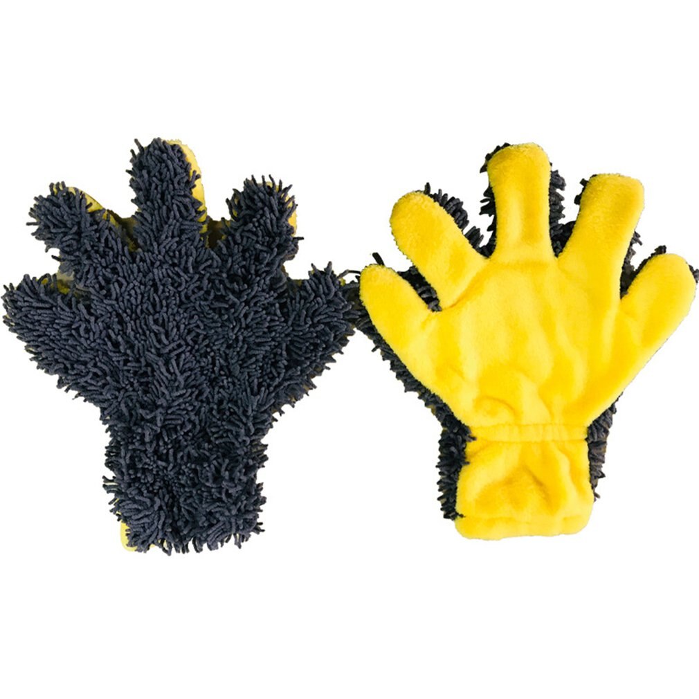 1pc mikrofiber bilvask rengjøringe bilpleie vindusvask hansker bil bilvask fem finger støvfjerningshansker