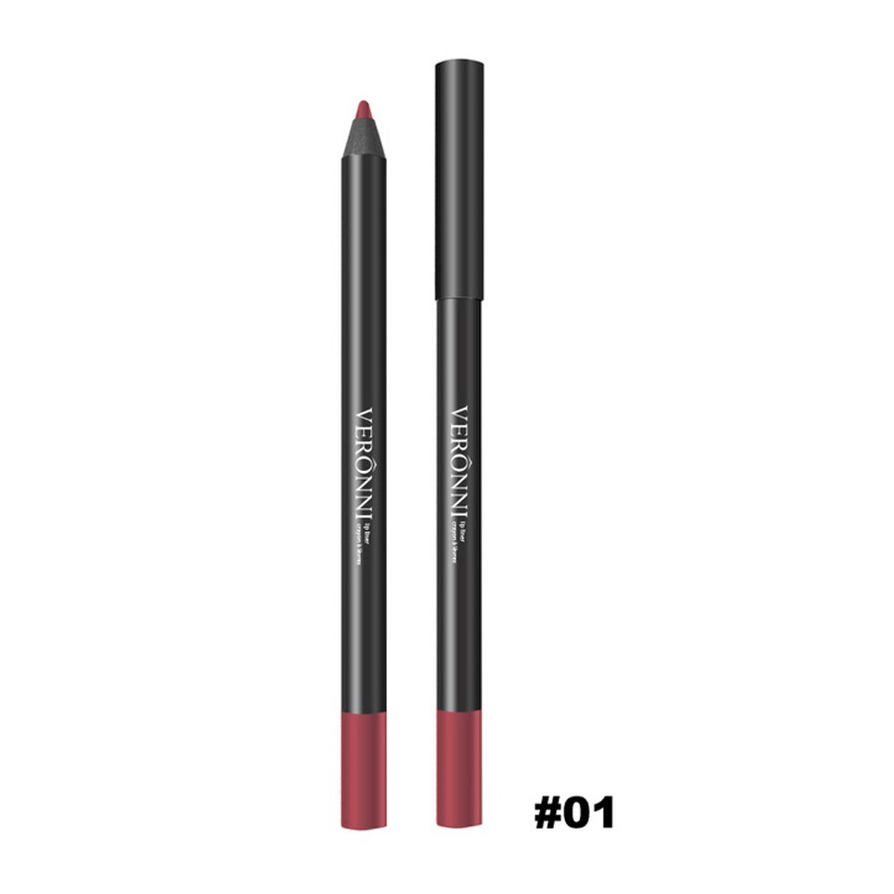 FRESHME Multi-functional Lipliner Pencil Long Lasting Waterproof Lip Cosmetic Makeup Colorful Lip Liner Pens Set: 1
