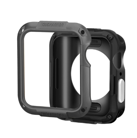 Spigen Bumper Case For Apple Watch 6 SE Case 44mm 40mm 42mm 38mm 6 5 4 3 2 Anti-fall Frame Shell Case Rugged Armor SGP Protector: Gray / For se 6 5 4 44mm