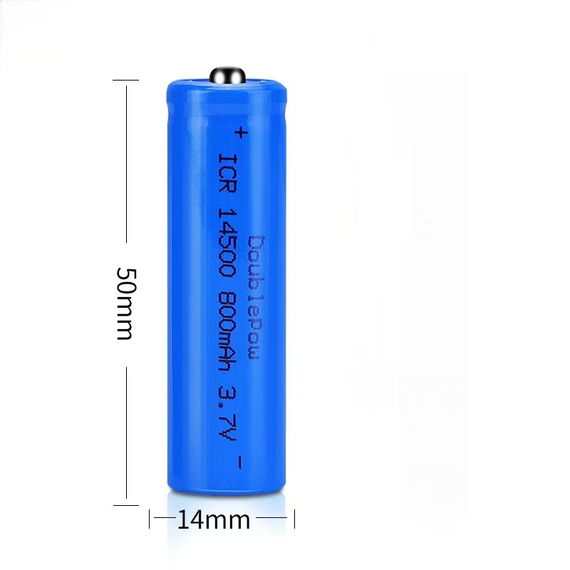 4 Stuks 14500 Oplaadbare Batterij 800Mah 3.7V Oplaadbare Lithium Ion Aa Lithium-Ion Batterij Geschikt Voor Zaklamp Scheerapparaat
