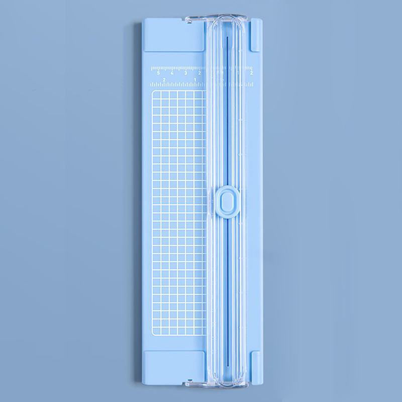 1pcA4 Mini Paper Trimmer Paper Cutter Cutting Machine for Craft Paper Card Photo Laminated Paper Scrapbook Home Crafts Tools: Blue