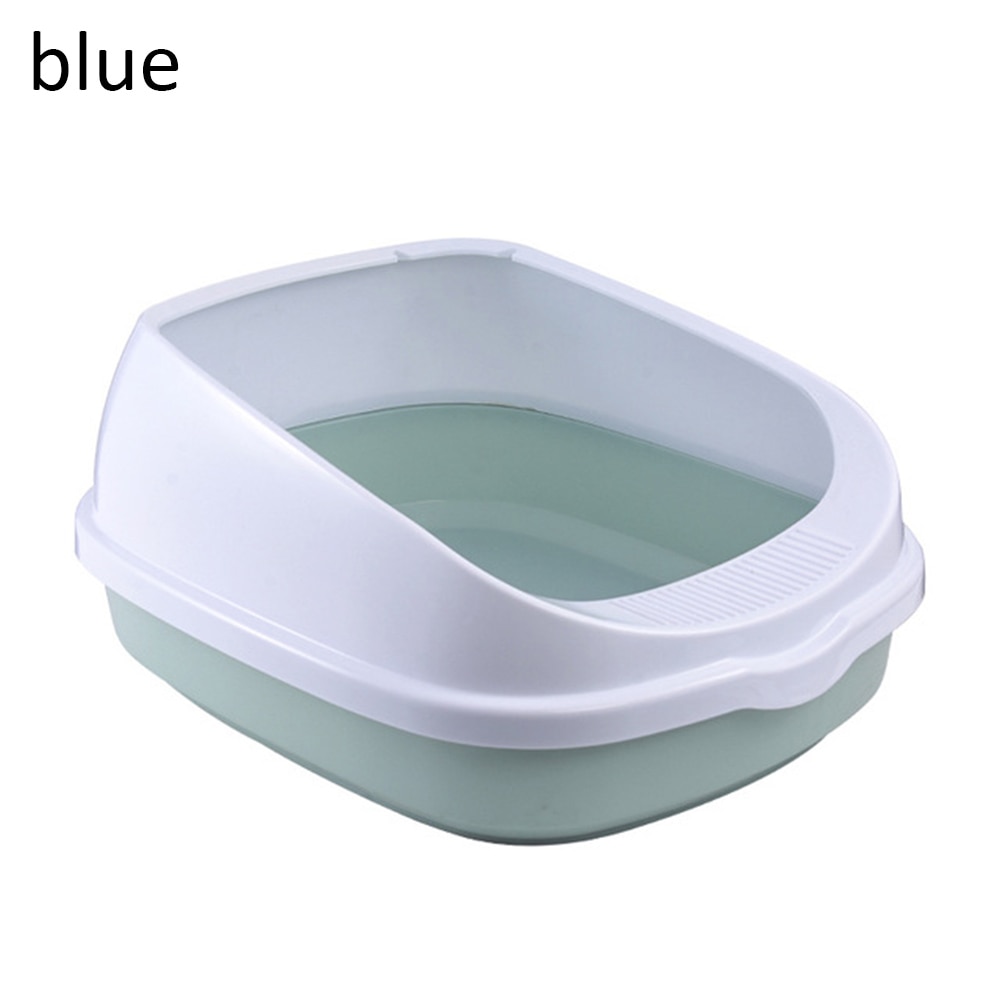 Toilet Bedpan Cat Litter Box Cat Dog Tray Toilet Teddy Anti-Splash Pet Dog Toilette Puppy Indoor Plastic Sandbox Pets Supplies: blue