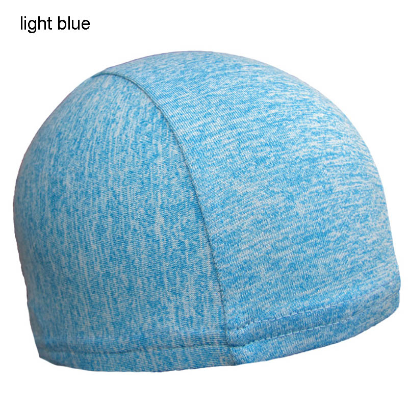 High Soft Helmet Liner Quick-dry Skull Cap Under Helmet Cycling Headgear Bicycle Sports Breathable Beanie Adults Unisex: light blue