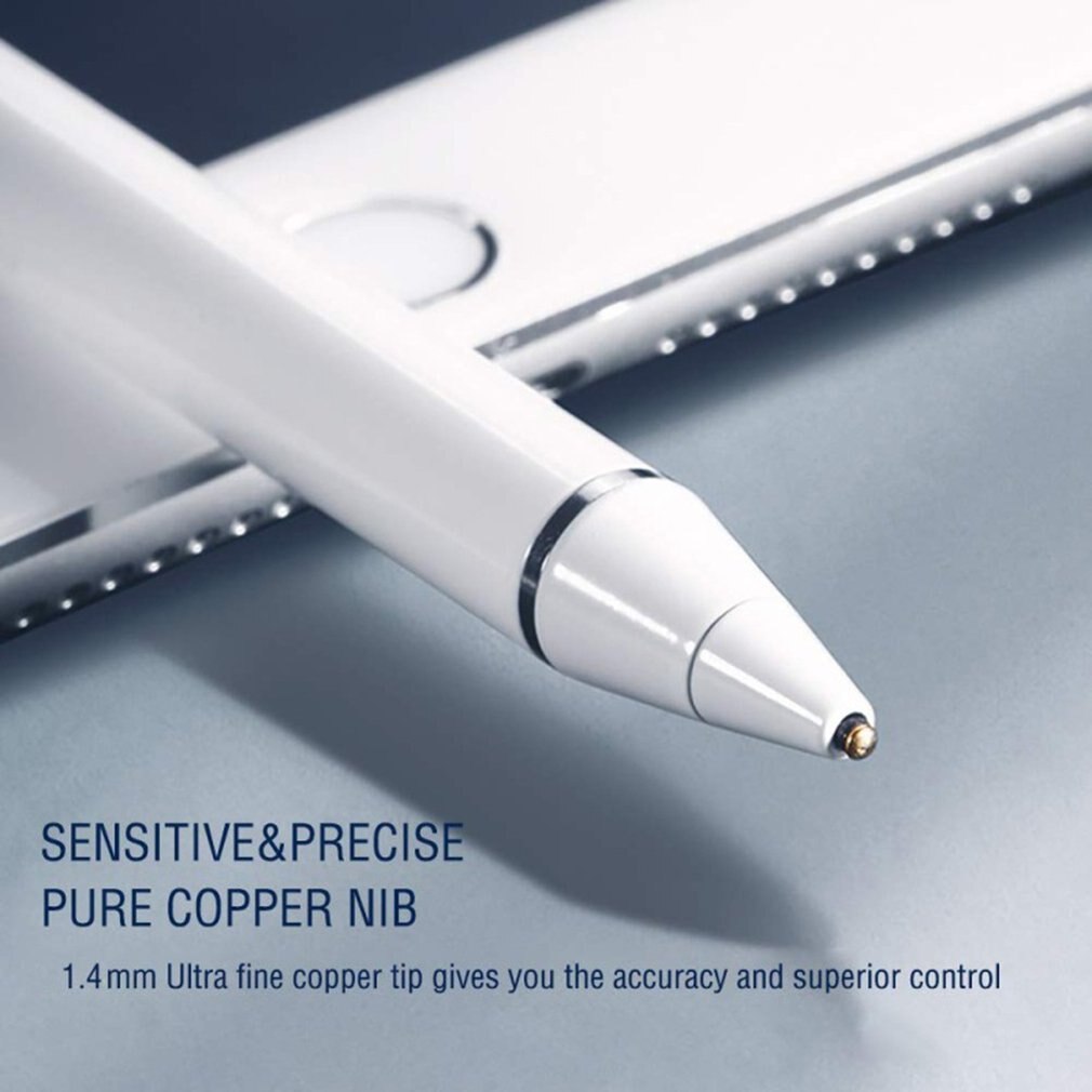 lápiz táctil Universal Stylus para Ipad, para Iphone, para Samsung, 1,4mm para Galaxy, punta de bolígrafo de alta sensibilidad, blanco para Apple