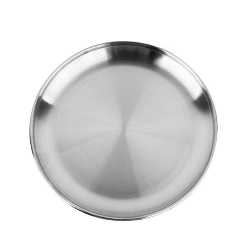 Eten Platen Fruit Cake Plateau Presentatie Buffet Gerechten Serveren Servies Servies Camping Picknick Lade Ronde Rvs: 26cm