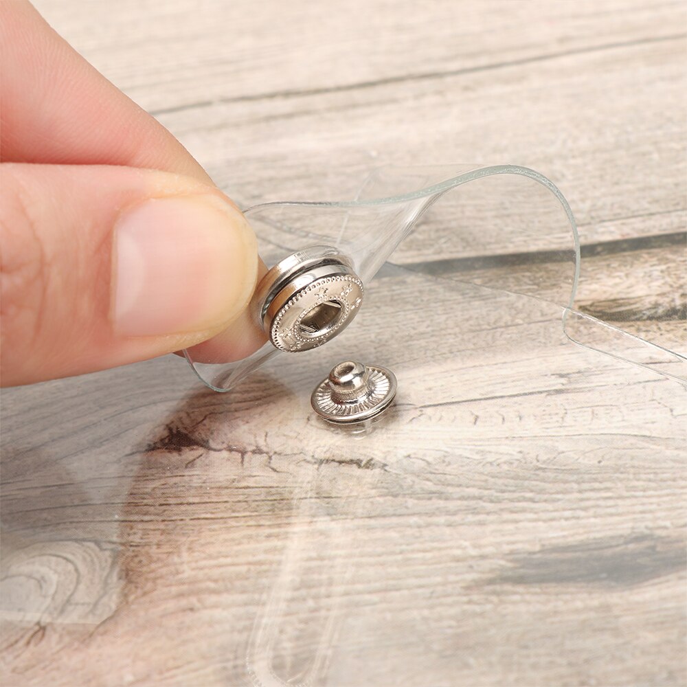 1Pc A5/A6/A7 Transparent Loose Leaf Binder Clip File Folder Notebook Loose Leaf Ring Binder Planner Agenda Receive Bag