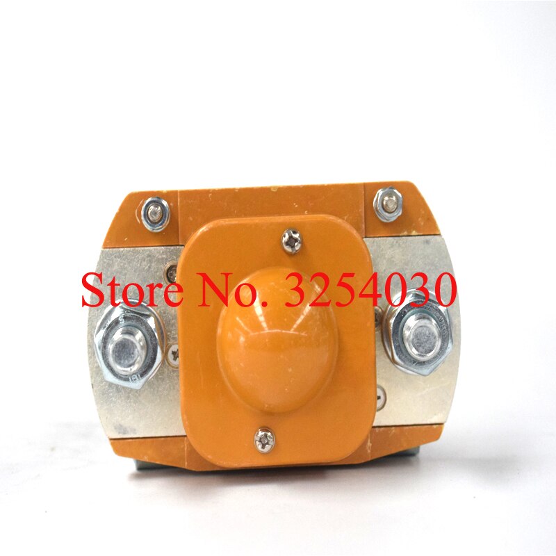 Ingewikkelde Chinese Oranje 72 V 400A Dc-relais ZJ400D voor Elektrische Touringcar of Sightseeing Auto Elektrische Pallet Vrachtwagens