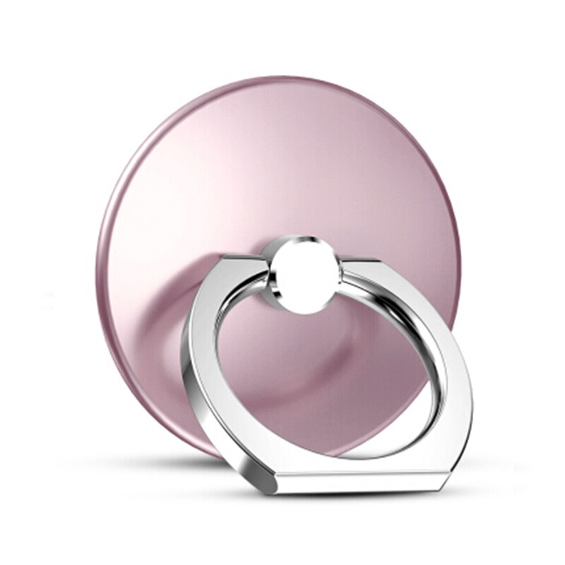 Luxury Metal Mobile Phone Finger Ring Holder Car Mount Tablet Support Smartphone Kickstand for iphone X XR XS 11 Pro Phone Stand: A-pink