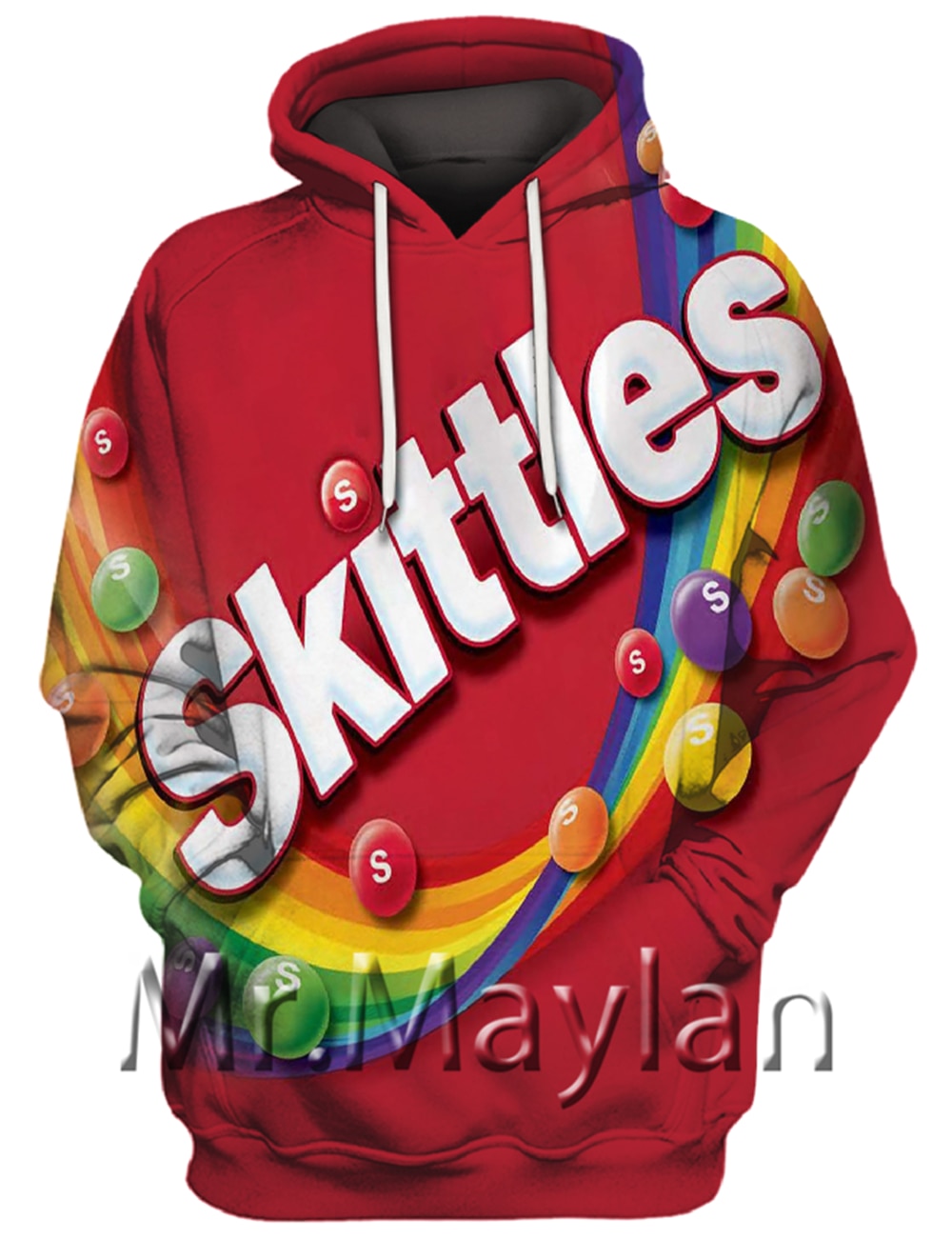 Skittles Rainbow 3D Full Printed Hoodies Men/women Hipster Streetwear Outfit Autumn Girls Hiphop Hood Sweatshirts Tops Clothes