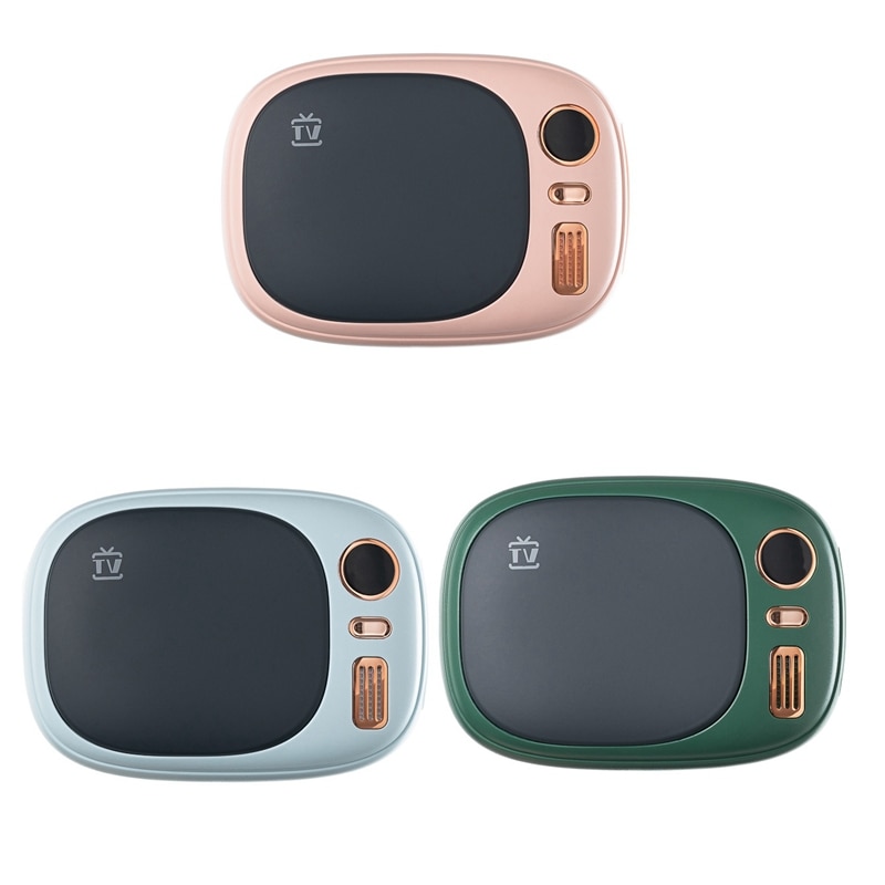 Qw -n08 retro tv handwarmer oplaadbare usb mini powerbank grote capaciteit verwarming