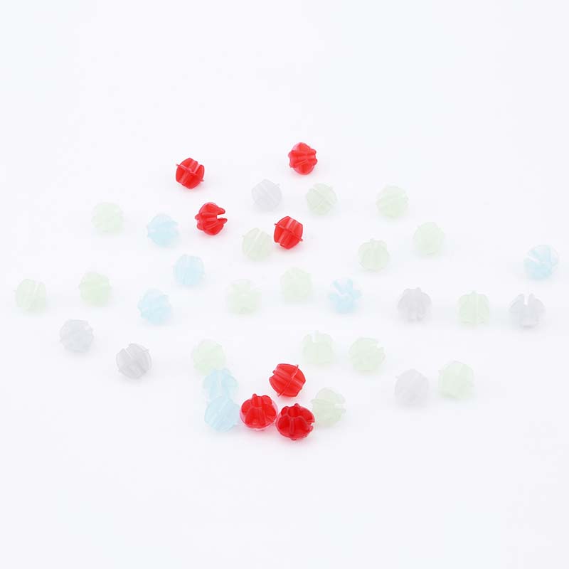 25/35 Uds. Cuentas de radios de bicicleta, Clip de seguridad colorido para niños, bicicleta redonda multicolor, corazón de amor, estrellas, accesorios de rueda, decoración: Rojo