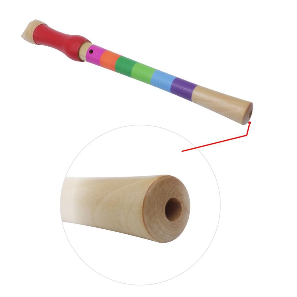 Wooden Treble Orff Flute Wooden Child Children Playing Musical Instrument