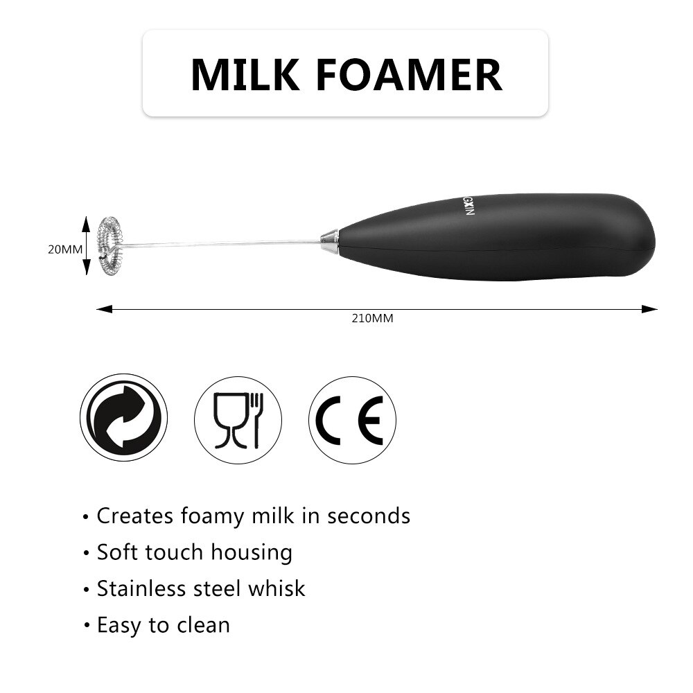 Elektrische Melkopschuimer Schuim Maker Handheld Keuken Mixer Voor Ei Latte Cappuccino Chocolade Koffie Tool Keuken Accessoires