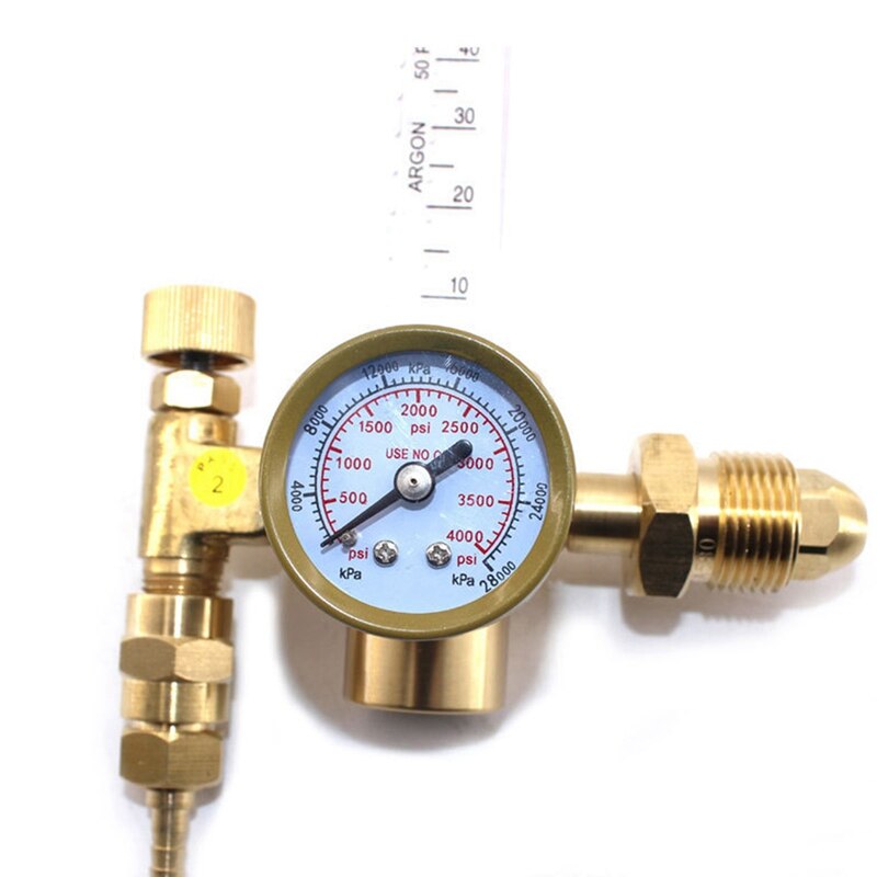 Argon Flowmeter Pressure Reducer Pressure Gas Flow Regulator Welding Instrument Welding Machine