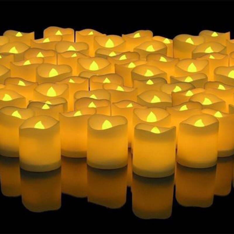 12/24pcs Flameless LED Candles Light Battery Operated Flickering Christma Lights