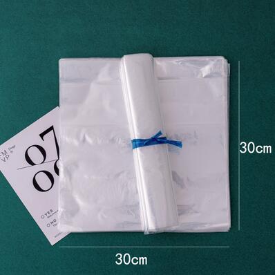 100pcs Flower Preservation Water Bag Transparent Plastic Bouquet Fresh Flower Keeping Root Maintenance Material: 30x30cm