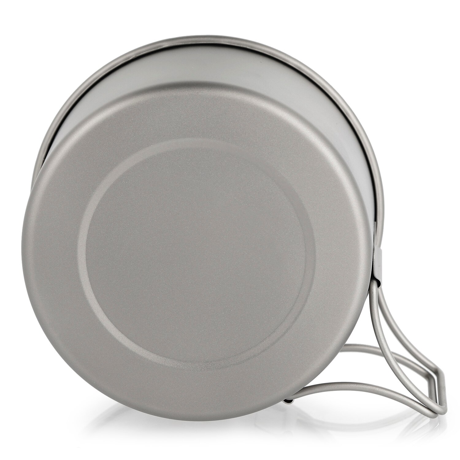 Lixada Titanium Kom Met Vouwen Handgrepen Diner Voedsel Container Voor Outdoor Camping Wandelen Backpacken