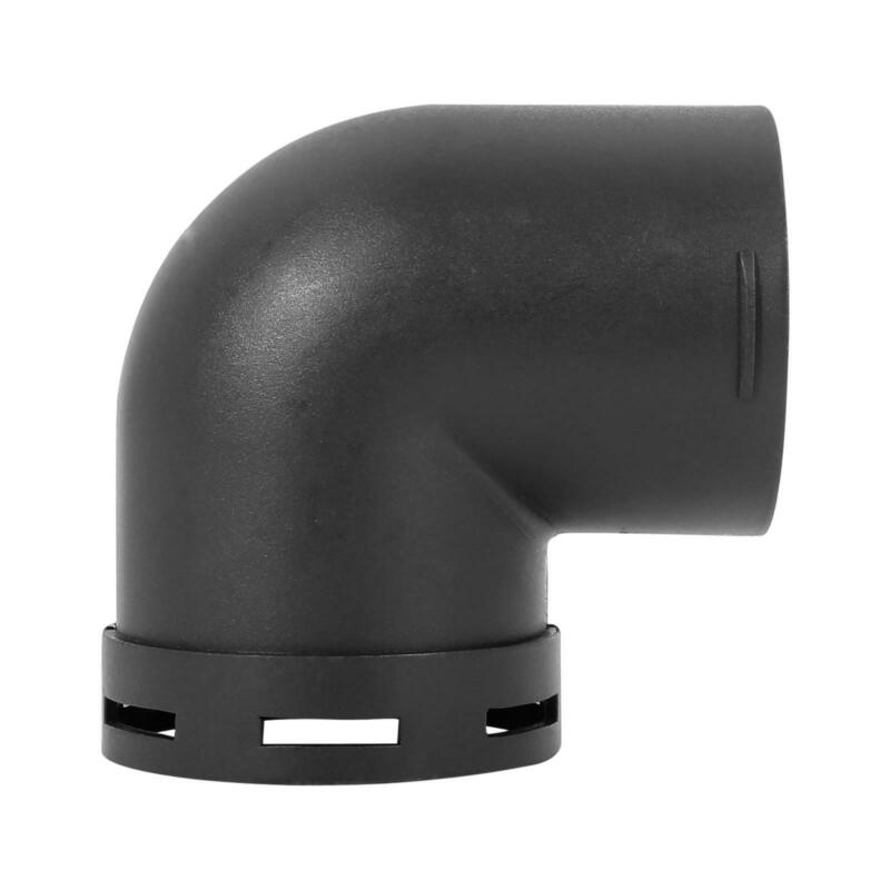 Connecteur de sortie coudé en plastique noir pour conduit d'air , 60mm, pour chauffage de voiture