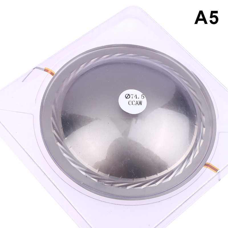 Titan-Folien-Lautsprechermembran Erhältlich in 34,4 44,4 51,5 72,2 74,5MM Schwingspule für DIY Audio-Treiber Reparaturarbeiten: schwarz