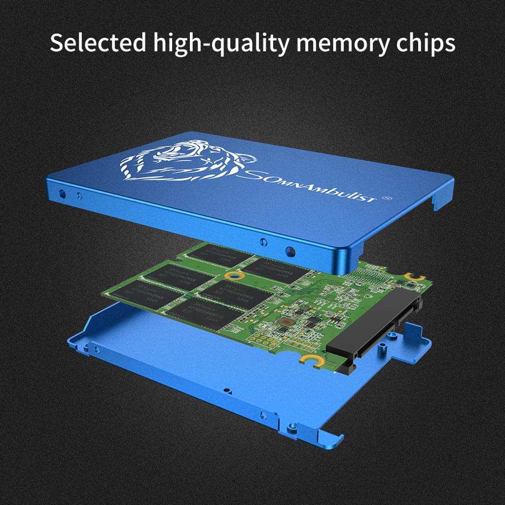 Metallo SSD 60GB 240GB 120GB 480GB 960GB SSD DA 2.5 duro Disk Disk discoteca A Stato Solido disk interno da 2.5 pollici SSD