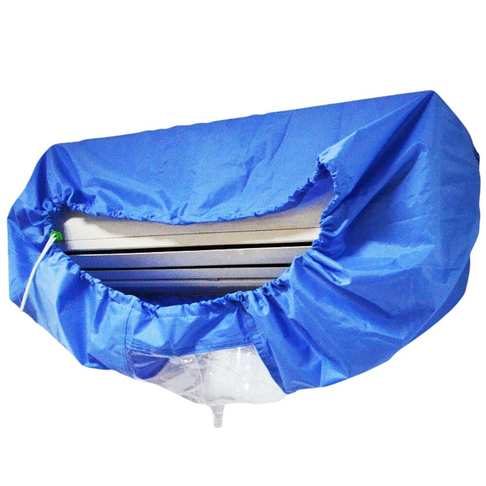 Blauwe Muur Gemonteerde Airconditioning Reinigen Zak Split Airconditioner Schoonmaken Wassen Cover Waterdicht Protector