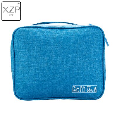 XZP Donne di Viaggio Appeso Sacchetto Cosmetico Sacchetto di Trucco Necessario Toilette Wash Organizer Bellezza Vanity Make Up Pouch Bagagli e Accessori: Cielo Blu