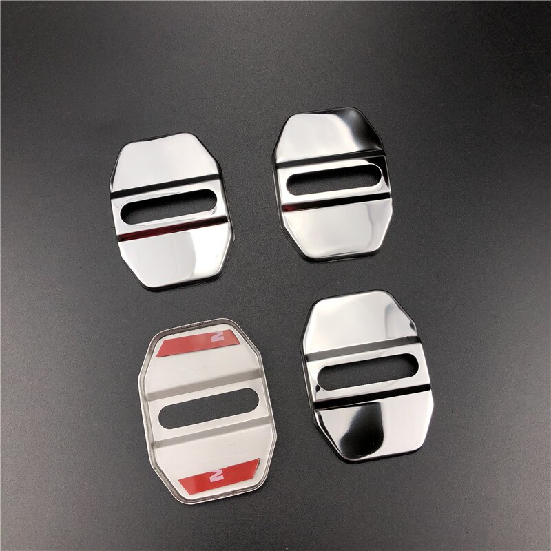2pcs/set Car Door Rust Resistant Door Lock Buckle Cover Case For Mini Cooper S Hatchback F55 F56 Car Styling Accessories: Stainless Steel 4pcs